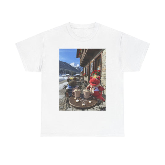 Teddy On Tour – Octey and Elsie in Seefeld-in-Tirol Austria  Unisex Adult Heavy Cotton Tee