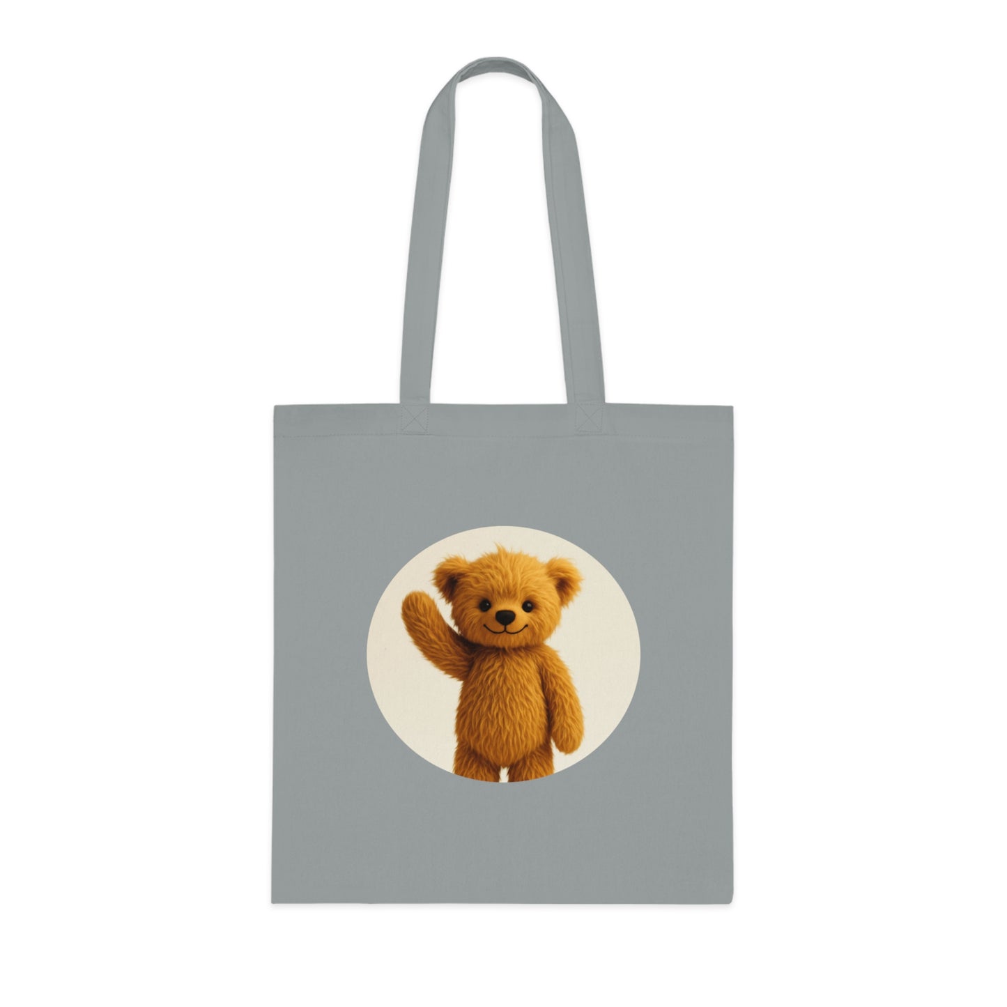 Teddy On Tour Cotton Tote Bag