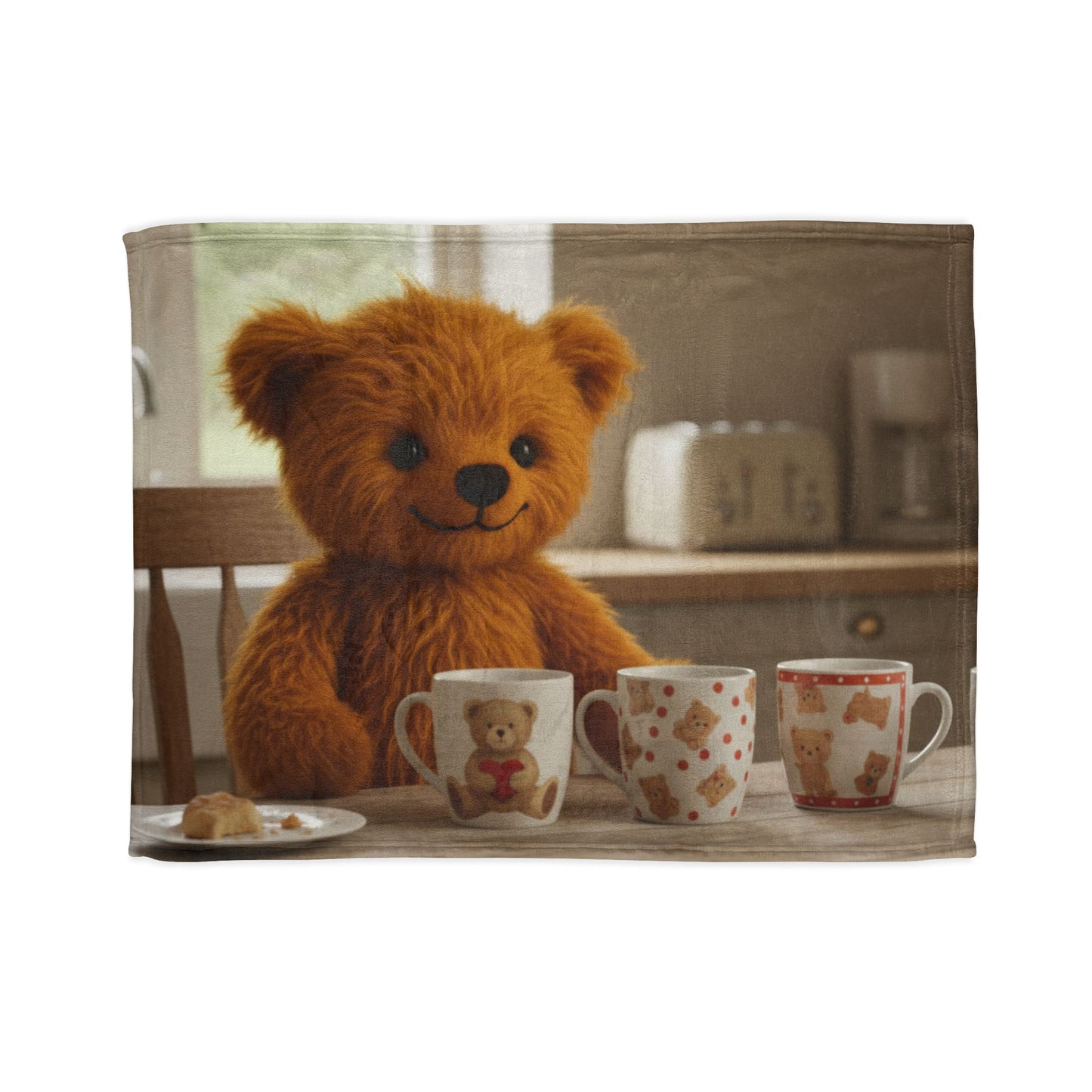 Teddy On Tour Teddy mug collection Soft Polyester Blanket (look for a matching cushion)