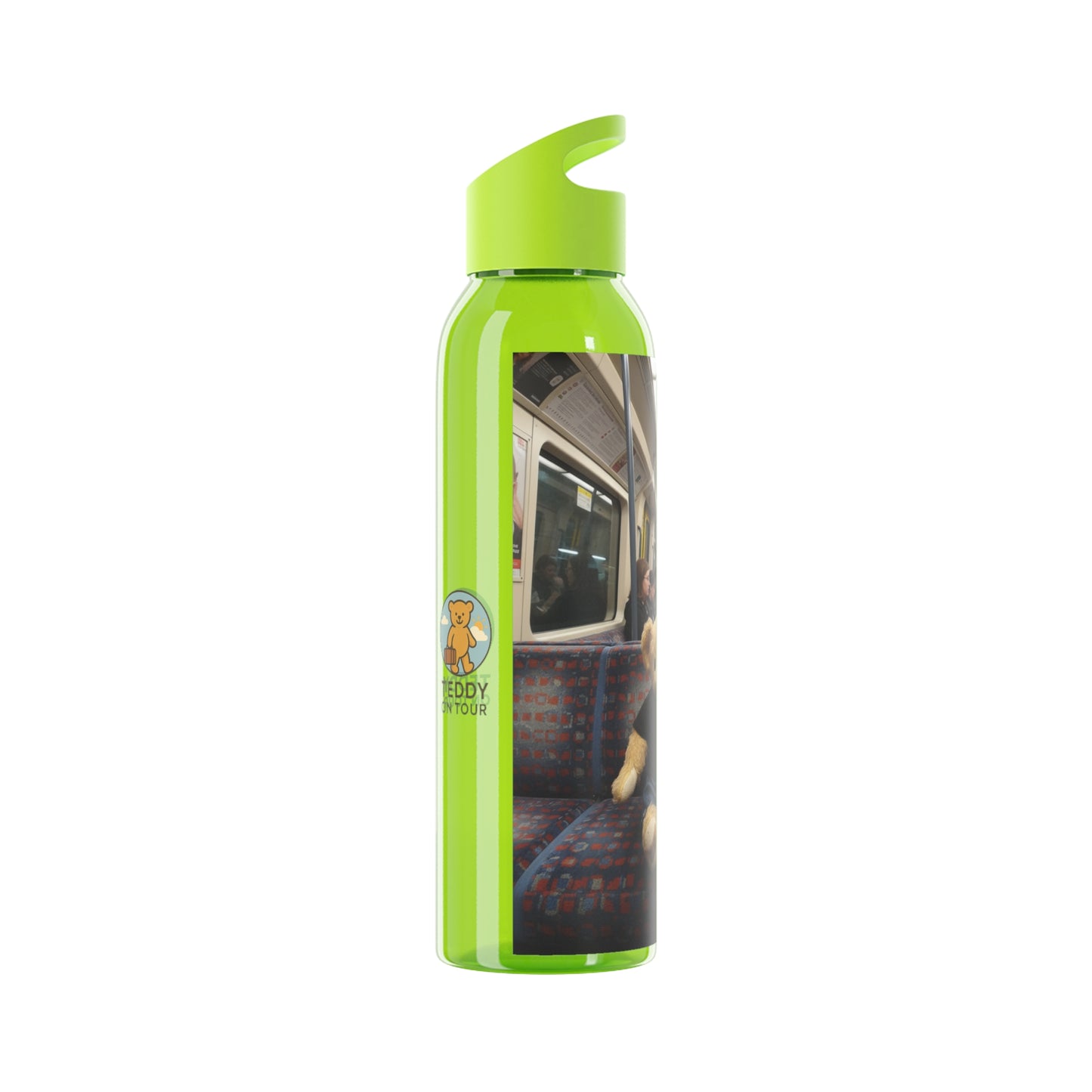Teddy on Tour Ralphie in London Sky Water Bottle