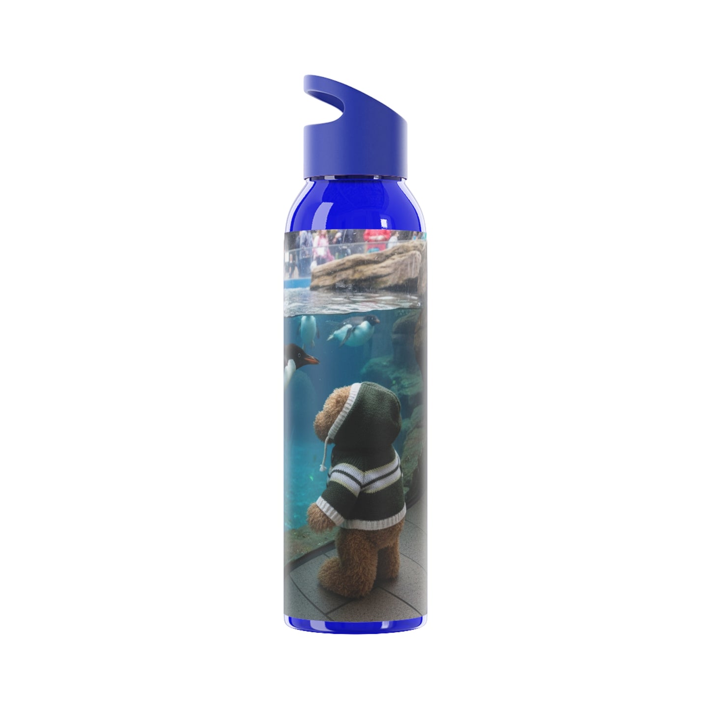 Teddy on Tour Harry at the Zoo Sky Water Bottle