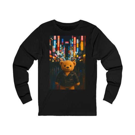 Teddy on Tour Travel Unisex Jersey Long Sleeve Tee