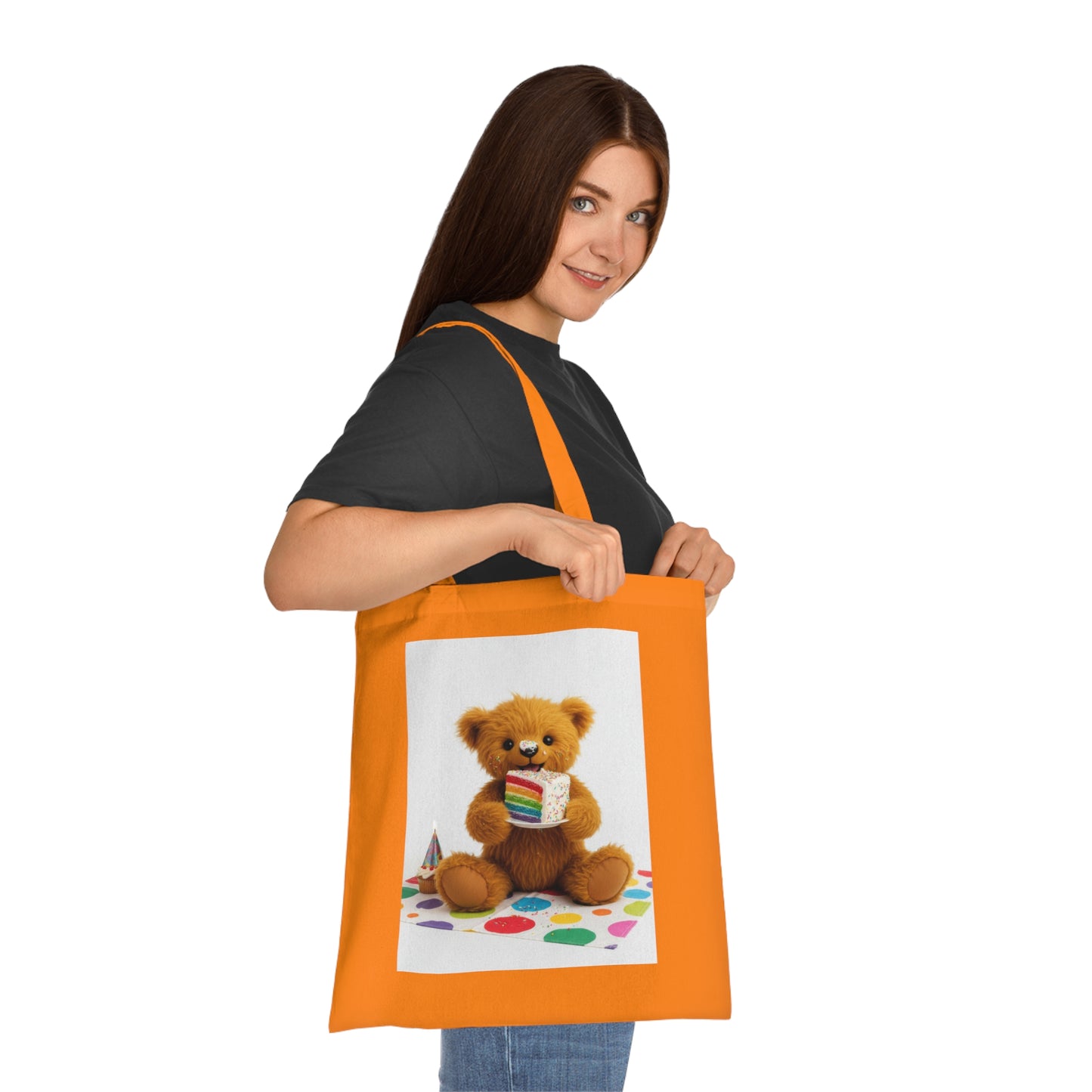 Teddy On Tour Cotton Tote Bag