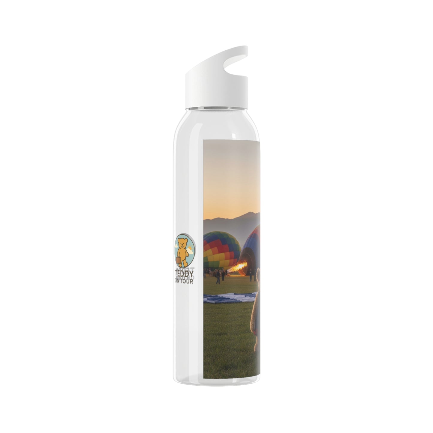 Teddy on Tour Daisy in Albuquerque Sky Water Bottle