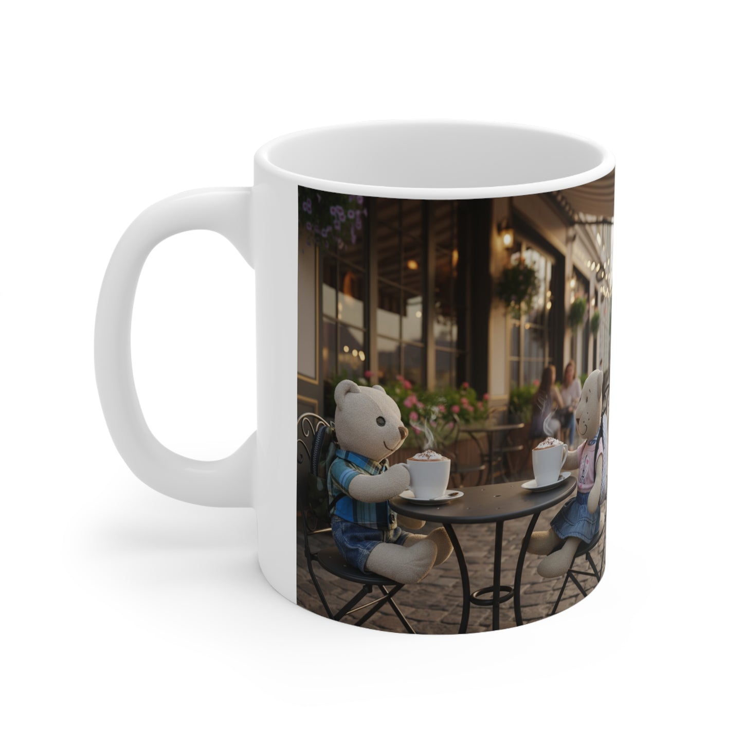 Teddy On Tour – TB and Pippa Climb Everest Ceramic Coffee Cup