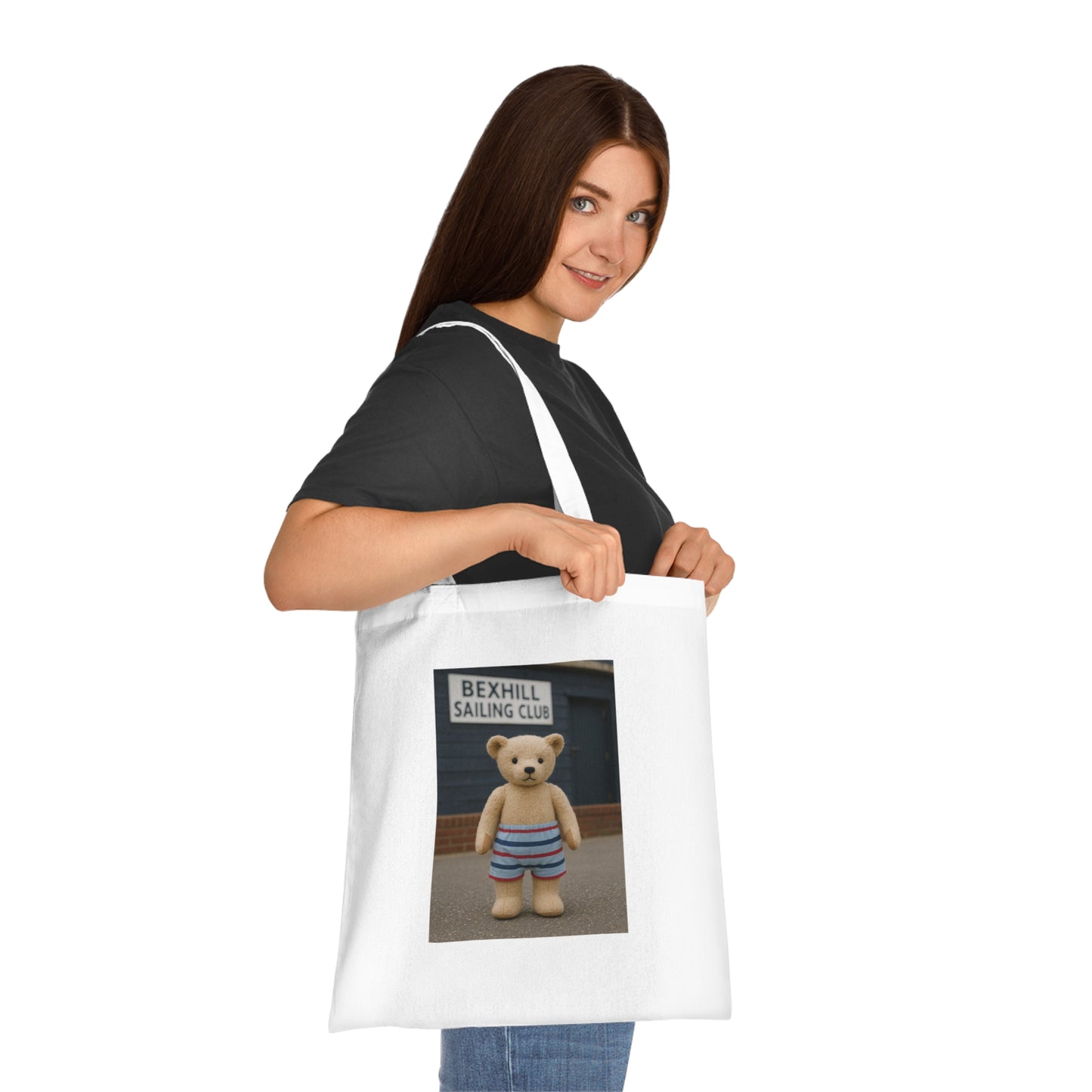 Teddy On Tour – Bexhill Sailing Club Cotton Tote Bag