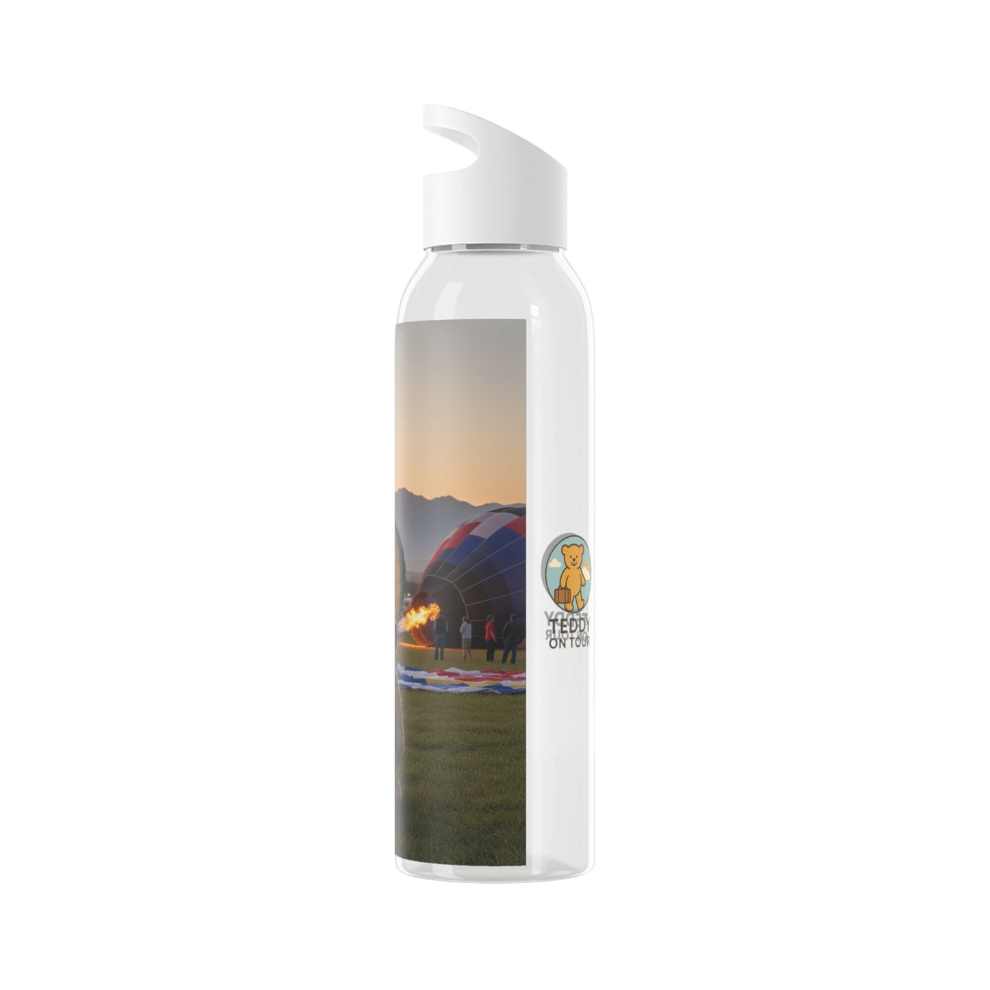 Teddy on Tour Daisy in Albuquerque Sky Water Bottle