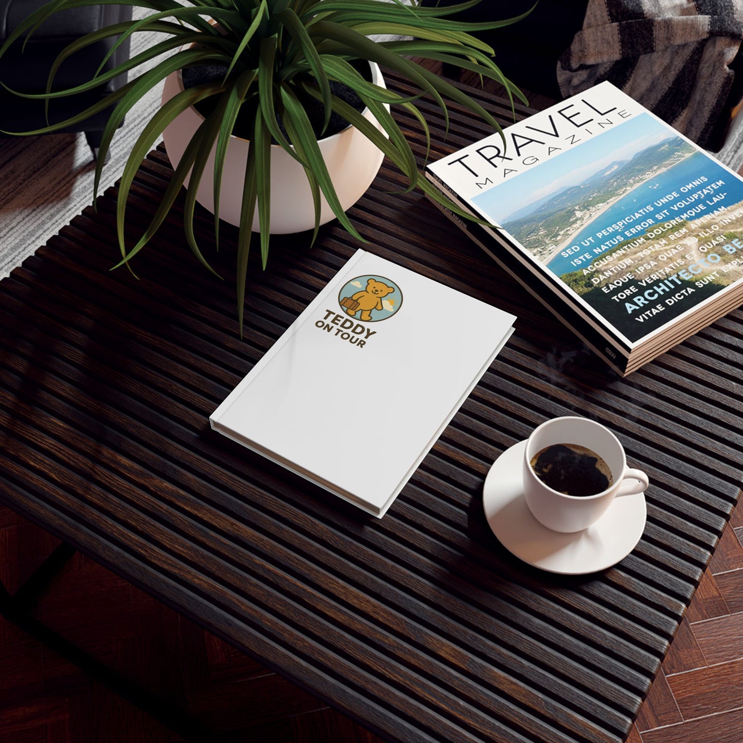 Teddy on Tour Logo Collection Hard Backed Journal