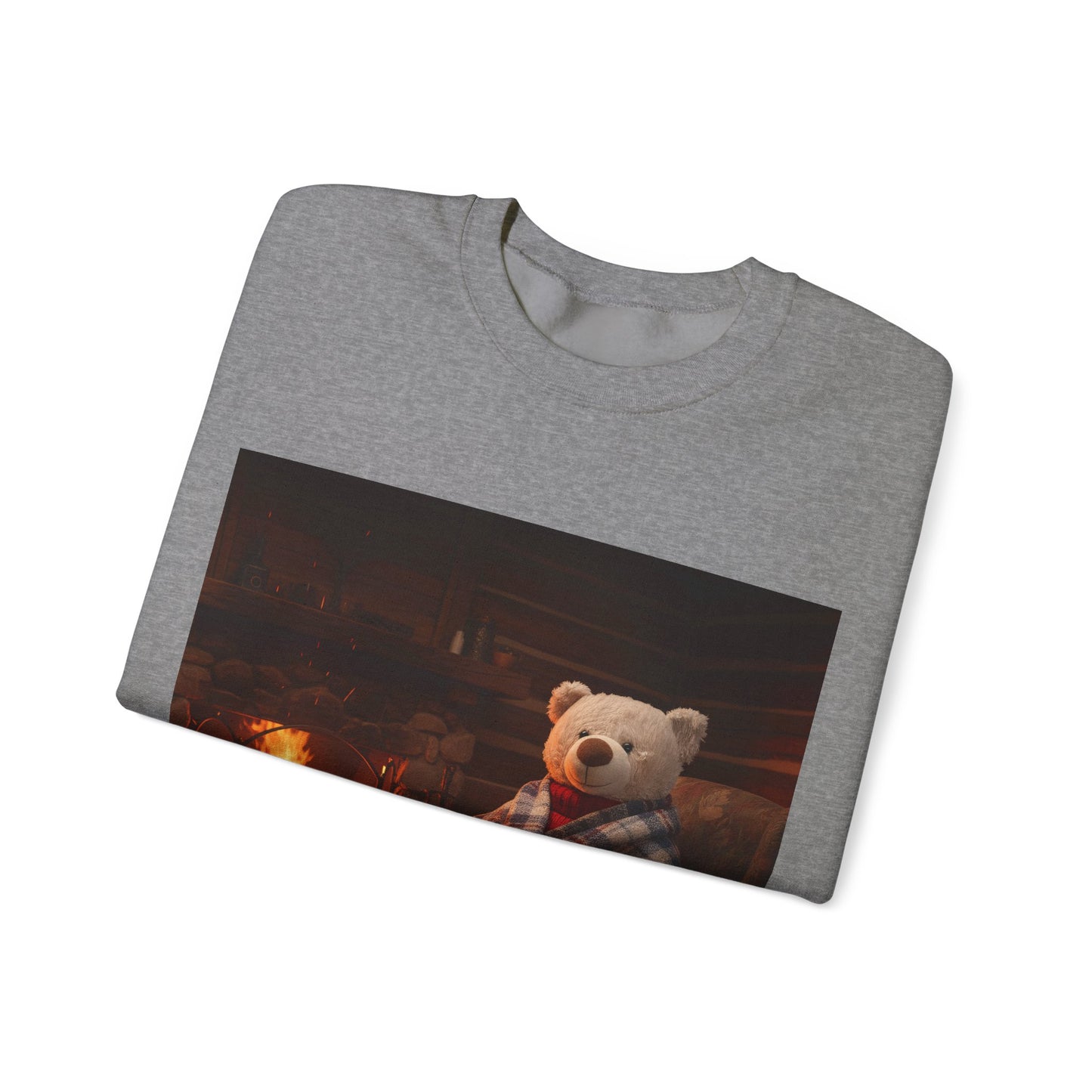 Teddy On Tour – Lombear in Norway Adult Unisex Heavy Blend™ Crewneck Sweatshirt