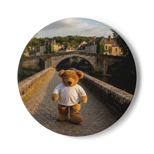 Teddy on Tour Max Ceramic Coaster