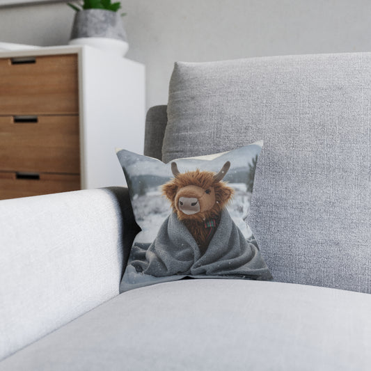 Teddy on Tour Donald Square Pillow