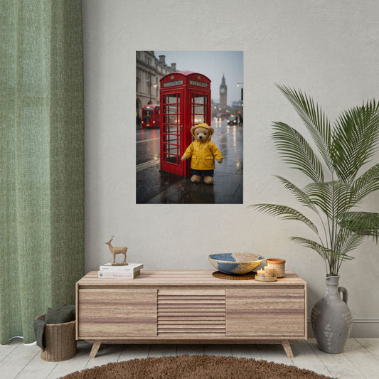 Teddy on Tour Ralphie in London Rolled Posters