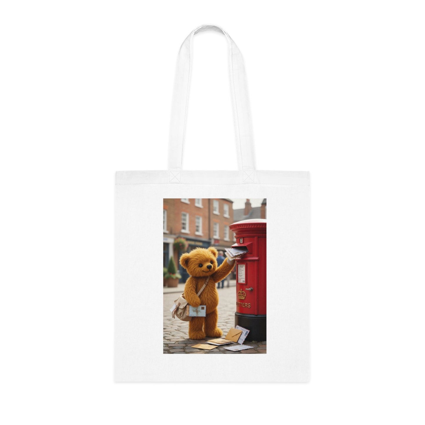 Teddy On Tour Cotton Tote Bag