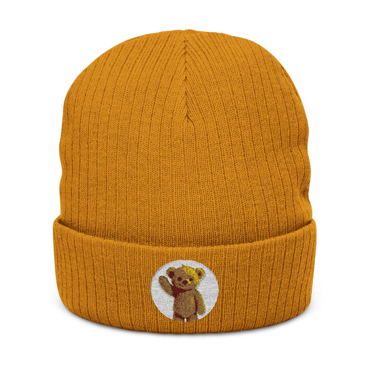 Teddy On Tour Clothing Ribbed Knit Beanie (Embroidery) Picks