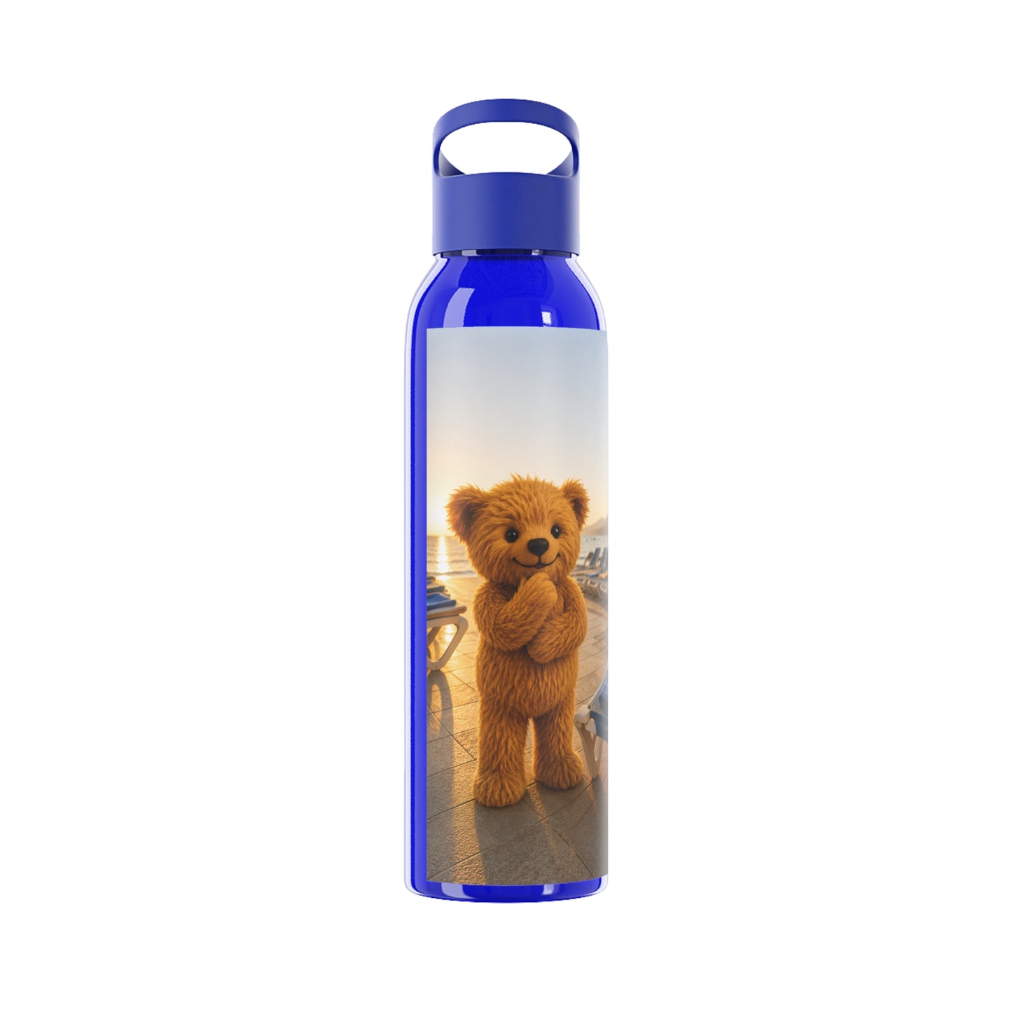 Teddy on Tour  Sky Water Bottle ( look for a matching lunchbox )