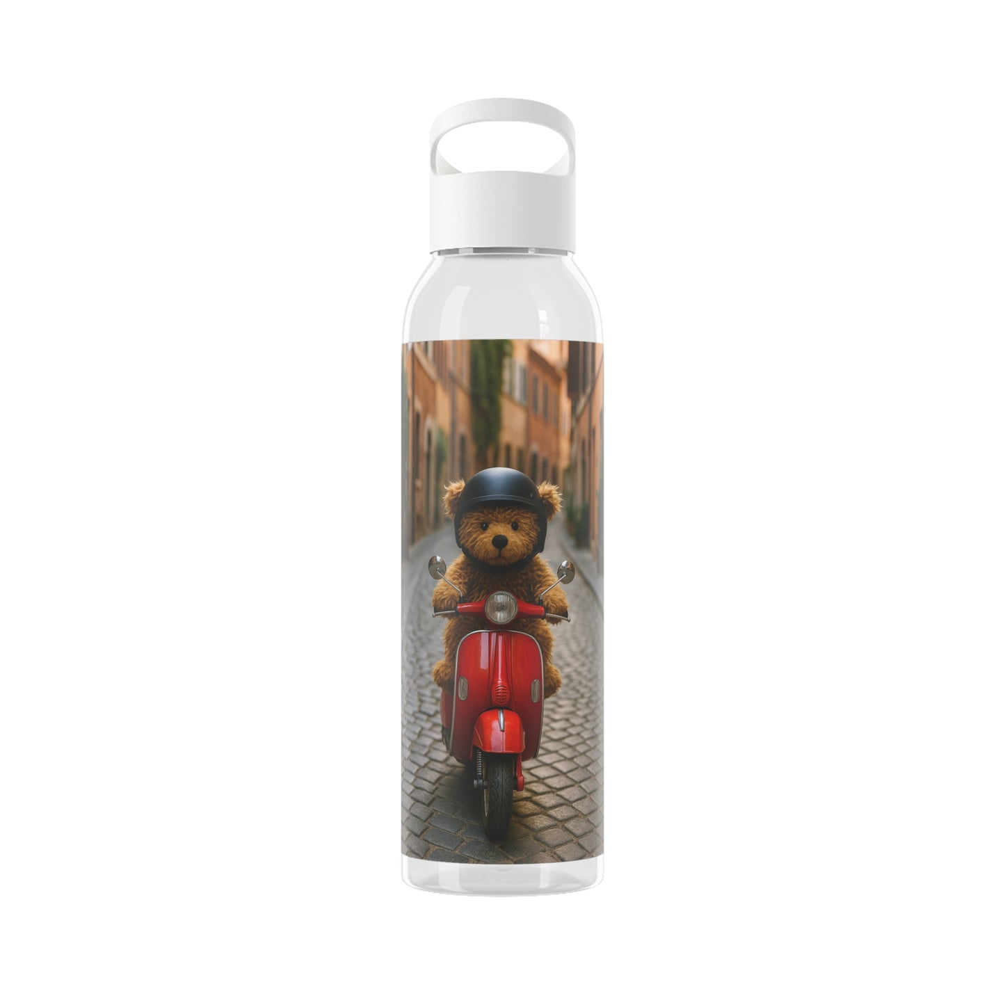 Teddy on Tour Gianni in Italy Sky Water Bottle