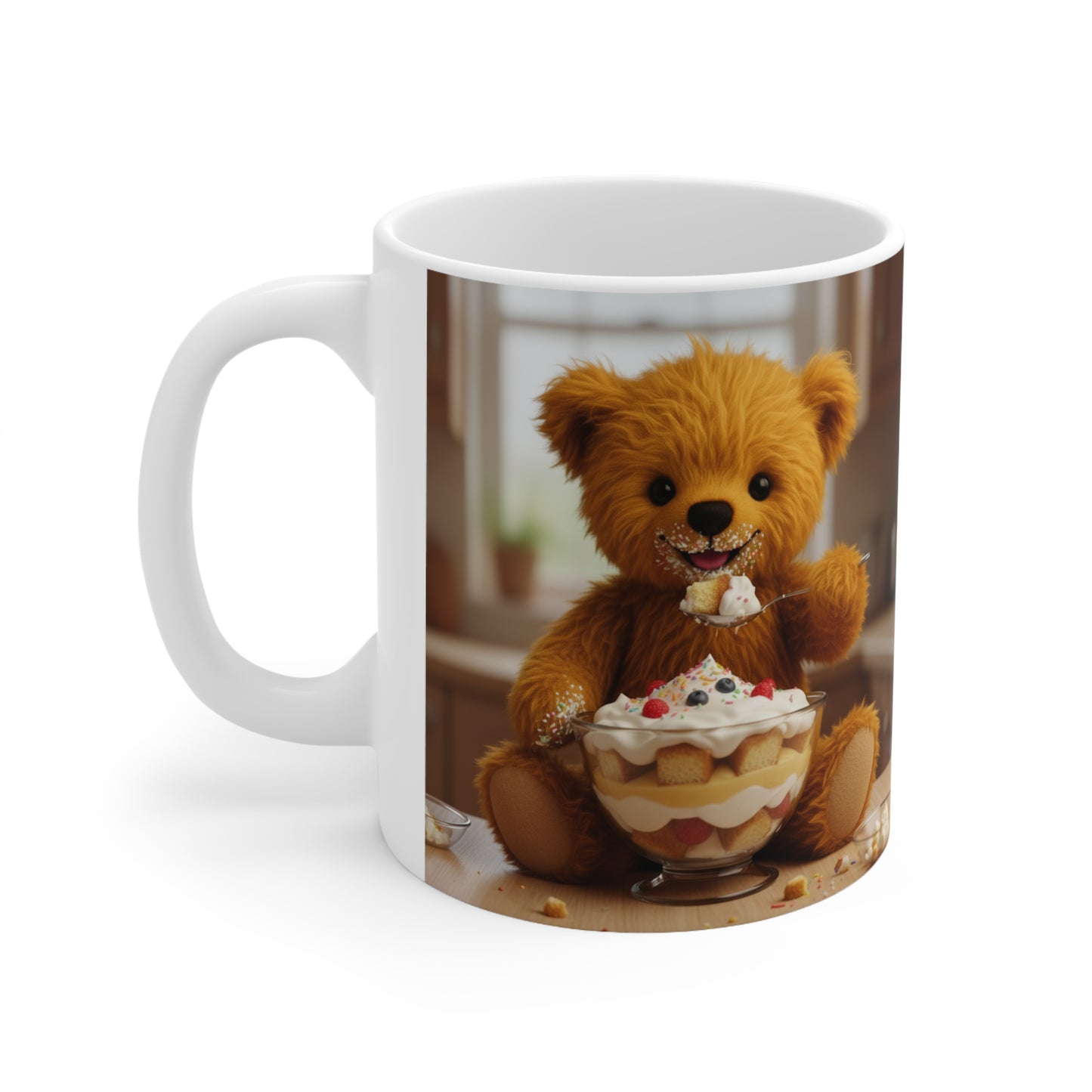 Teddy On Tour Teddy and Trifle Ceramic Mug