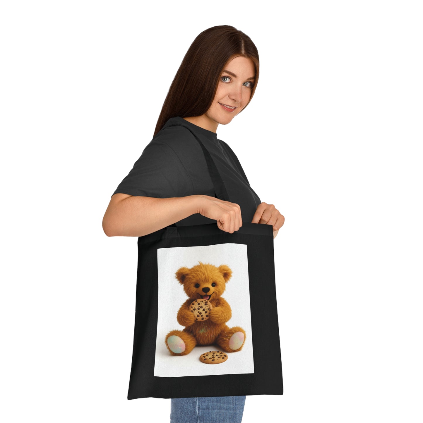 Teddy On Tour Cotton Tote Bag