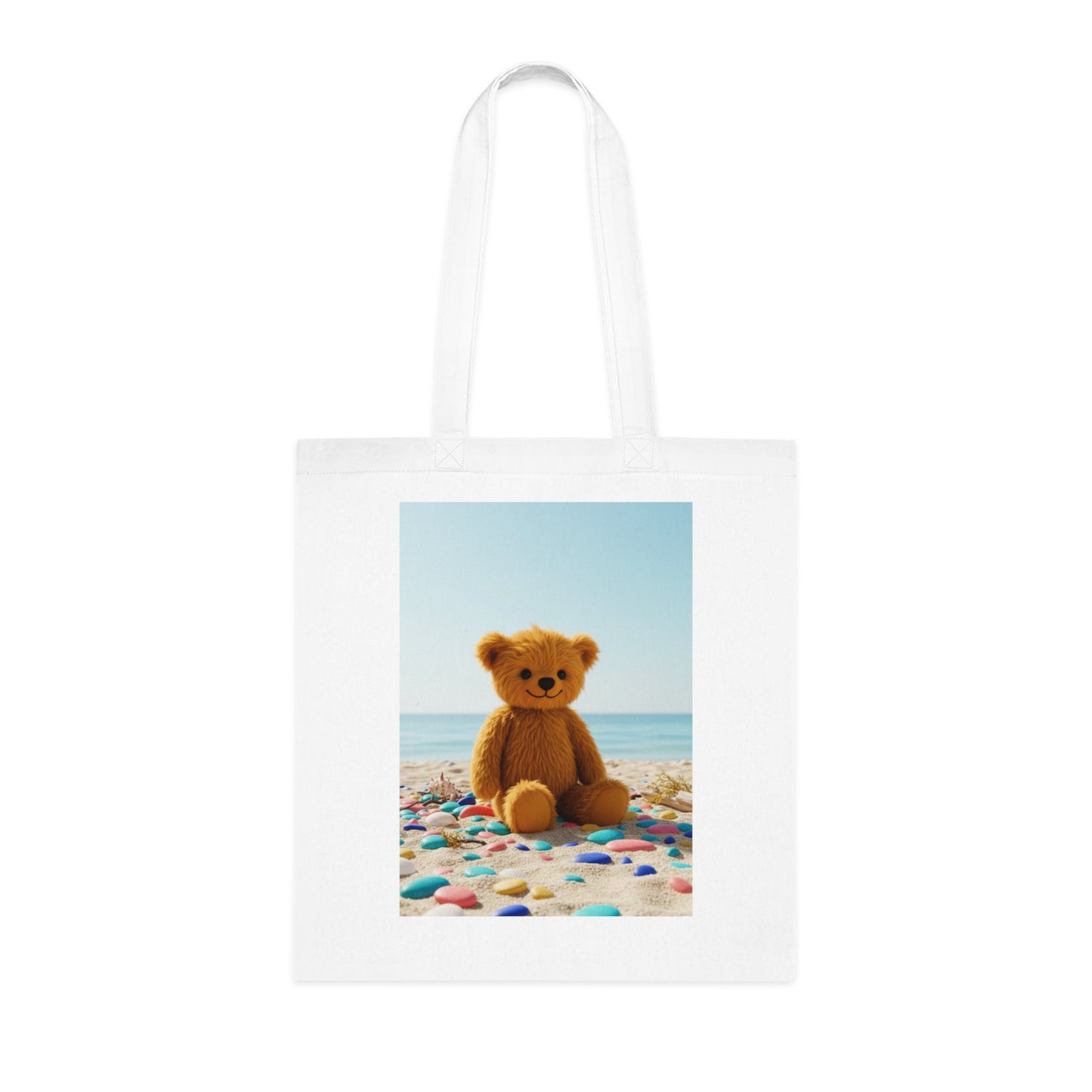 Teddy On Tour Cotton Tote Bag