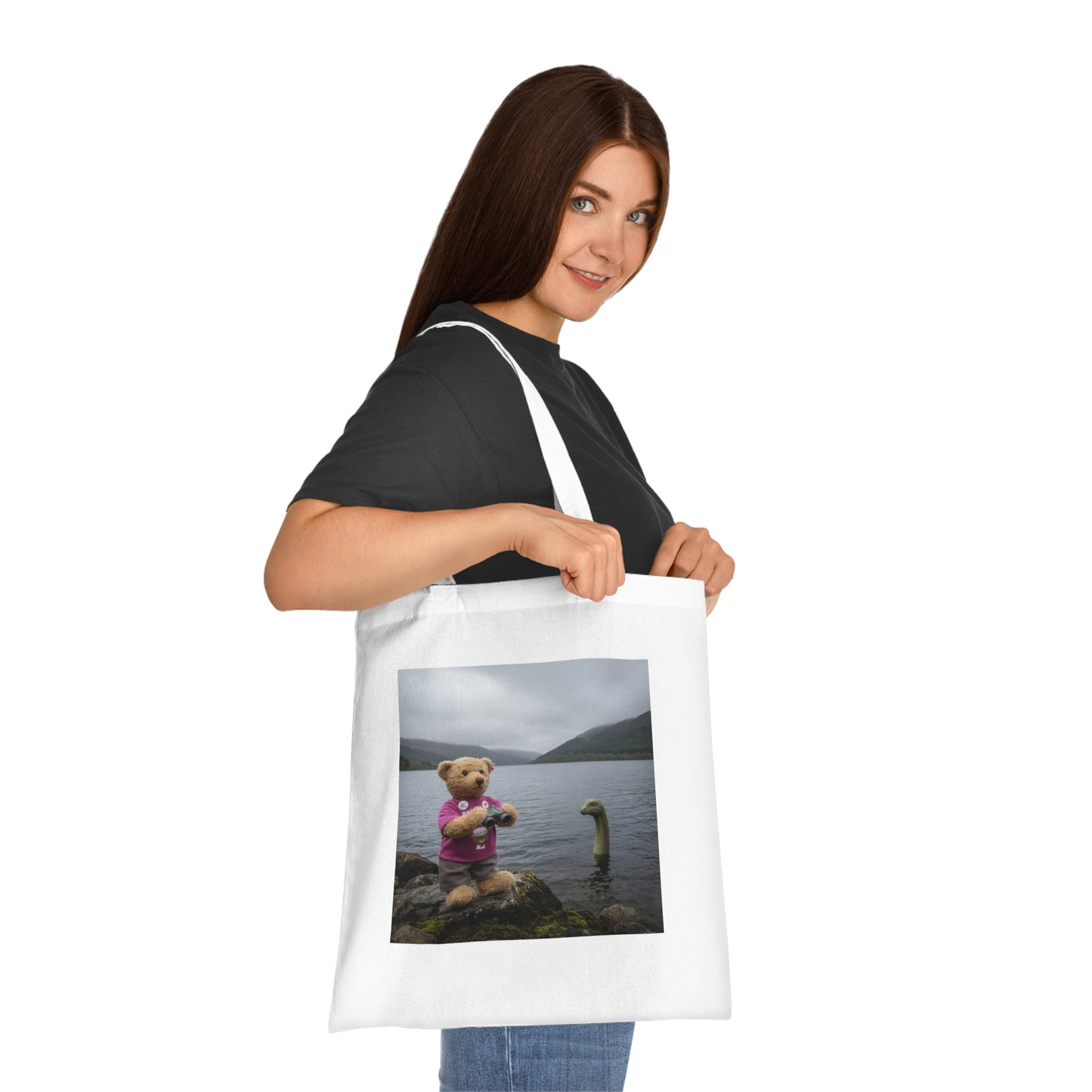 Teddy On Tour – Olly in Scotland Cotton Tote Bag