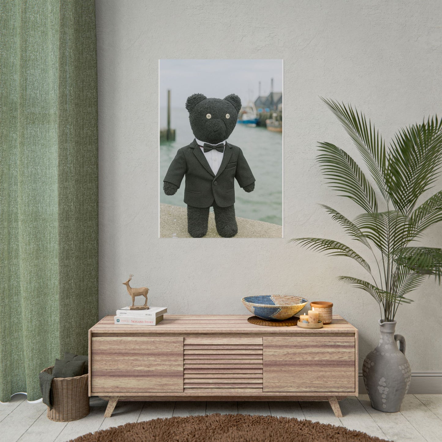 Teddy On Tour Pop Jack in Whitstable Rolled Posters