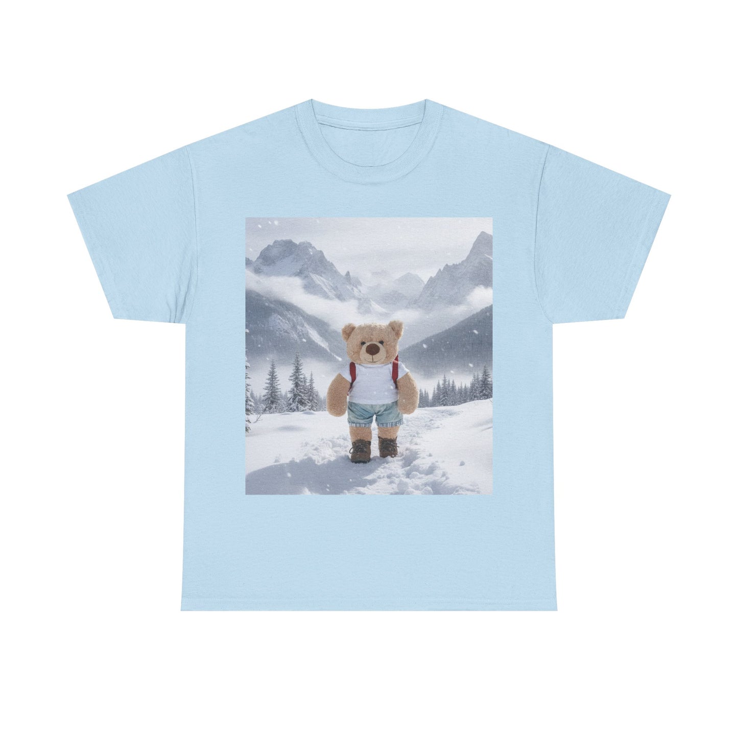 Teddy On Tour – Lombear in Norway Unisex Adult Heavy Cotton Tee