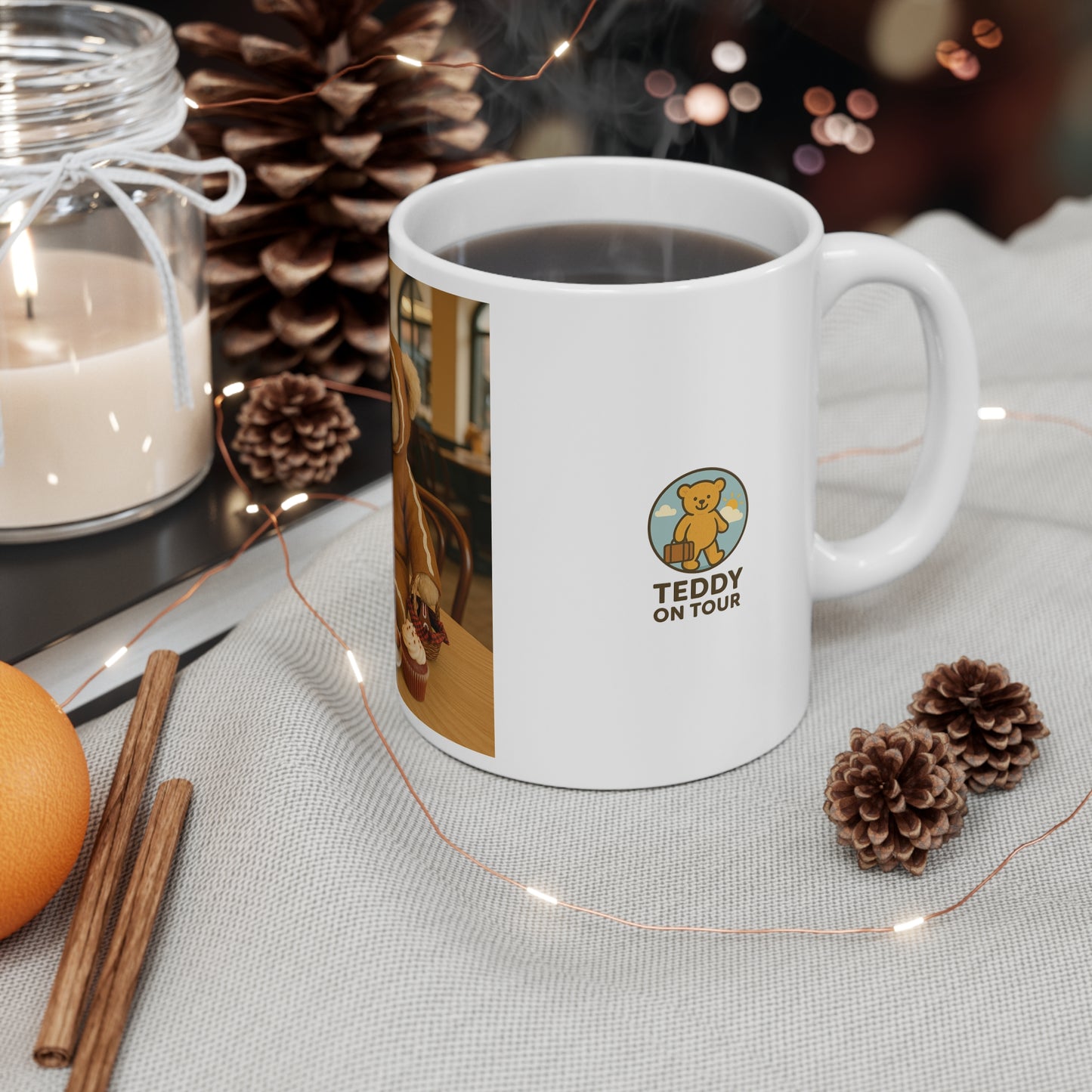 Teddy On Tour – Ginger Decor Ceramic Coffee Cup