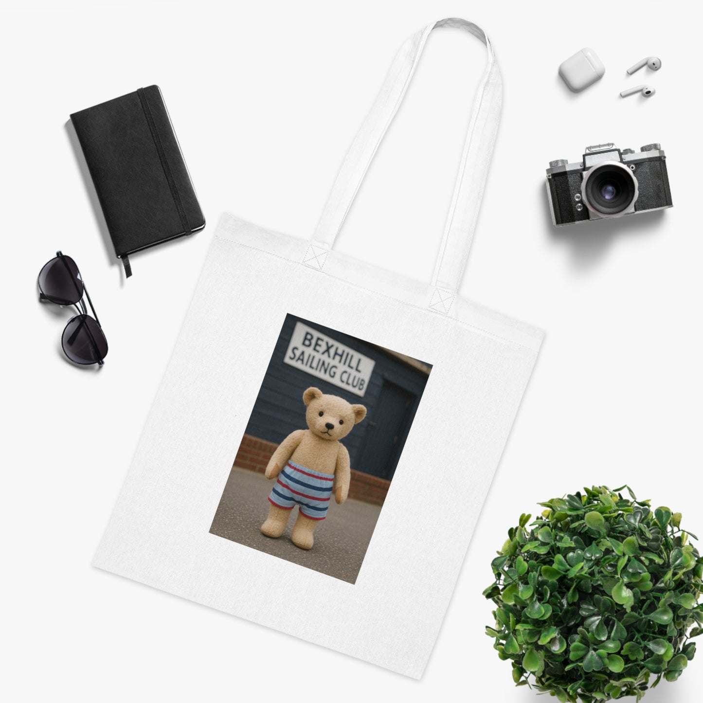 Teddy On Tour – Bexhill Sailing Club Cotton Tote Bag