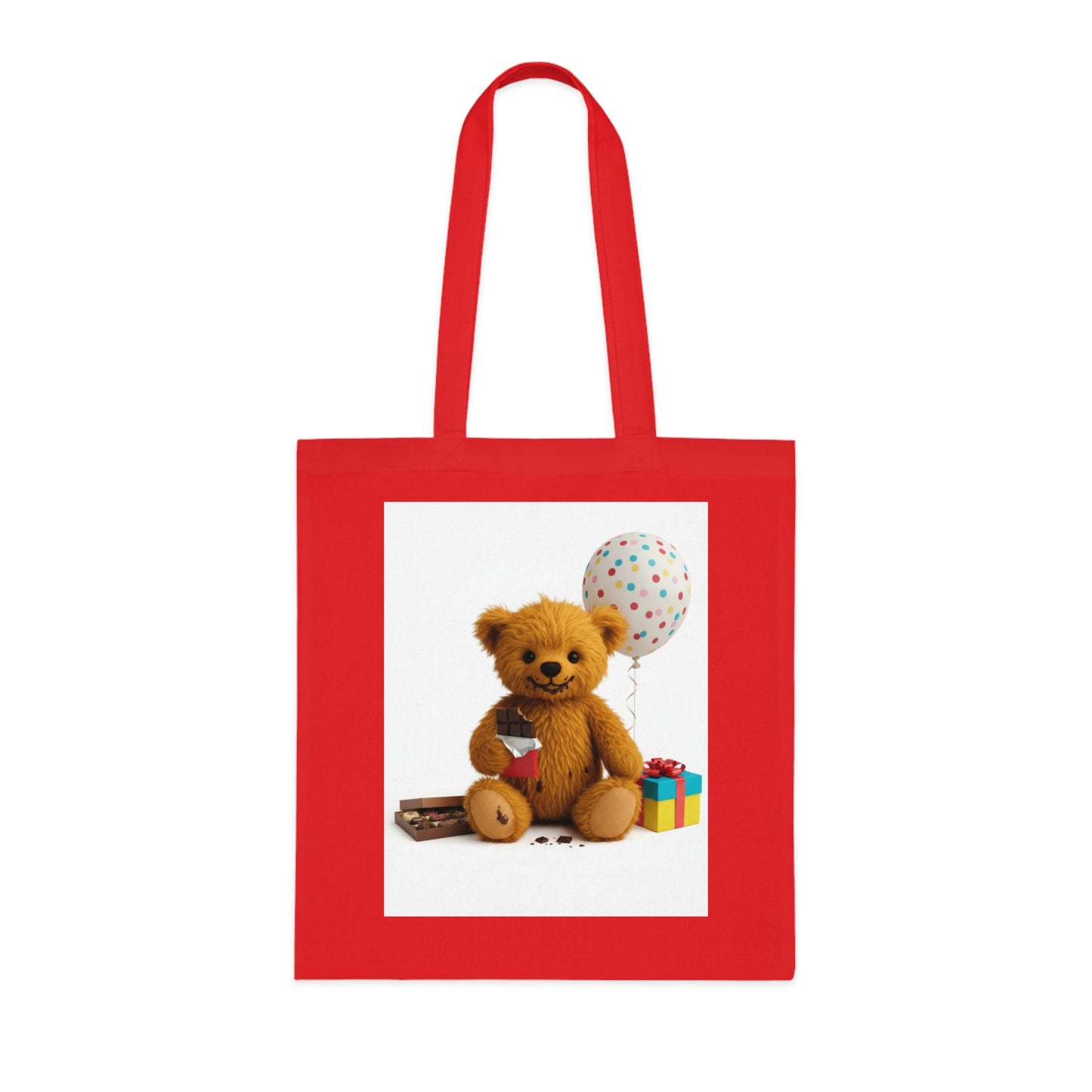 Teddy On Tour Cotton Tote Bag