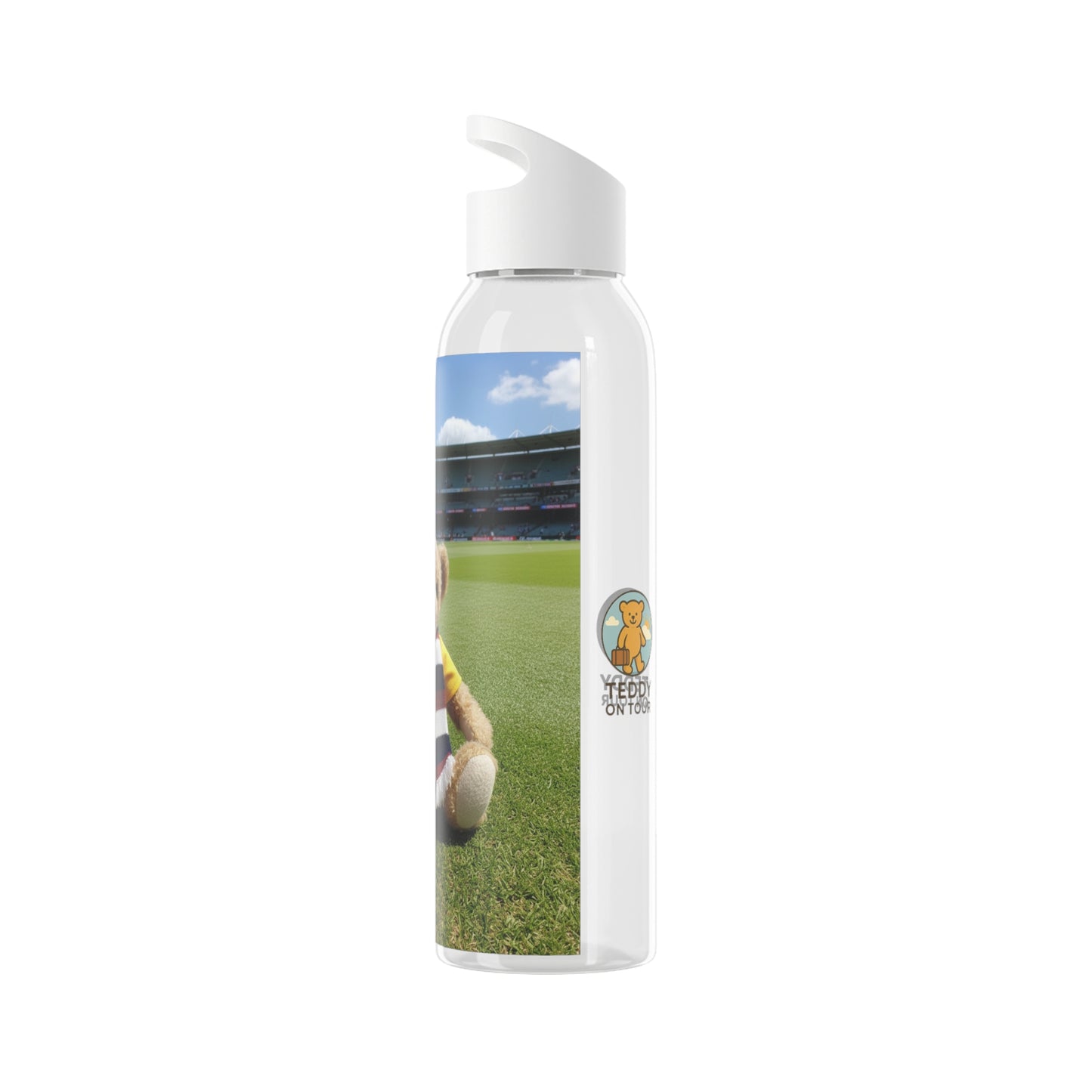 Teddy on Tour Ralphie in Melbourne Sky Water Bottle