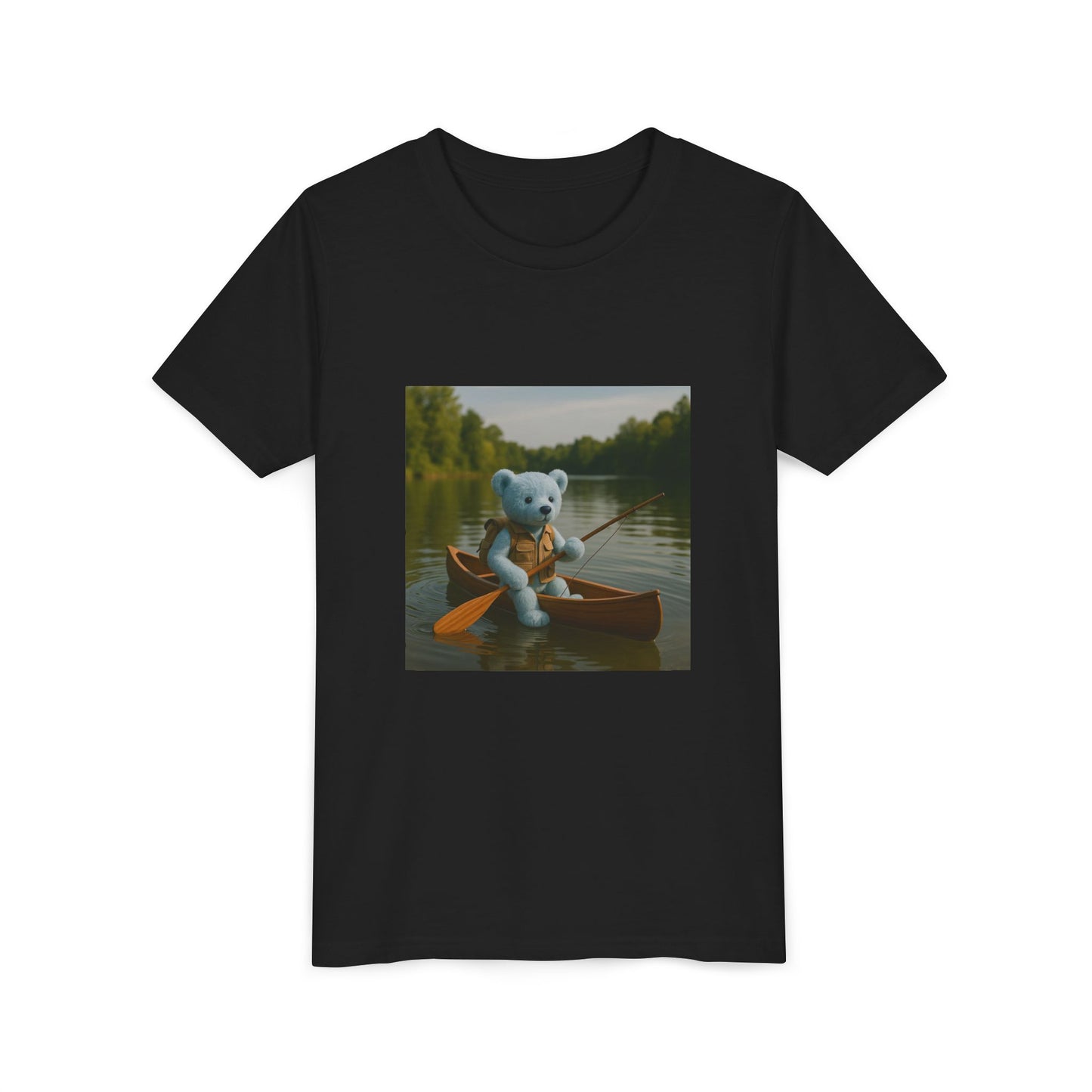 Teddy On Tour – Indigo goes camping Youth Short Sleeve Tee