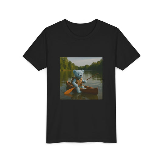Teddy On Tour – Indigo goes camping Youth Short Sleeve Tee