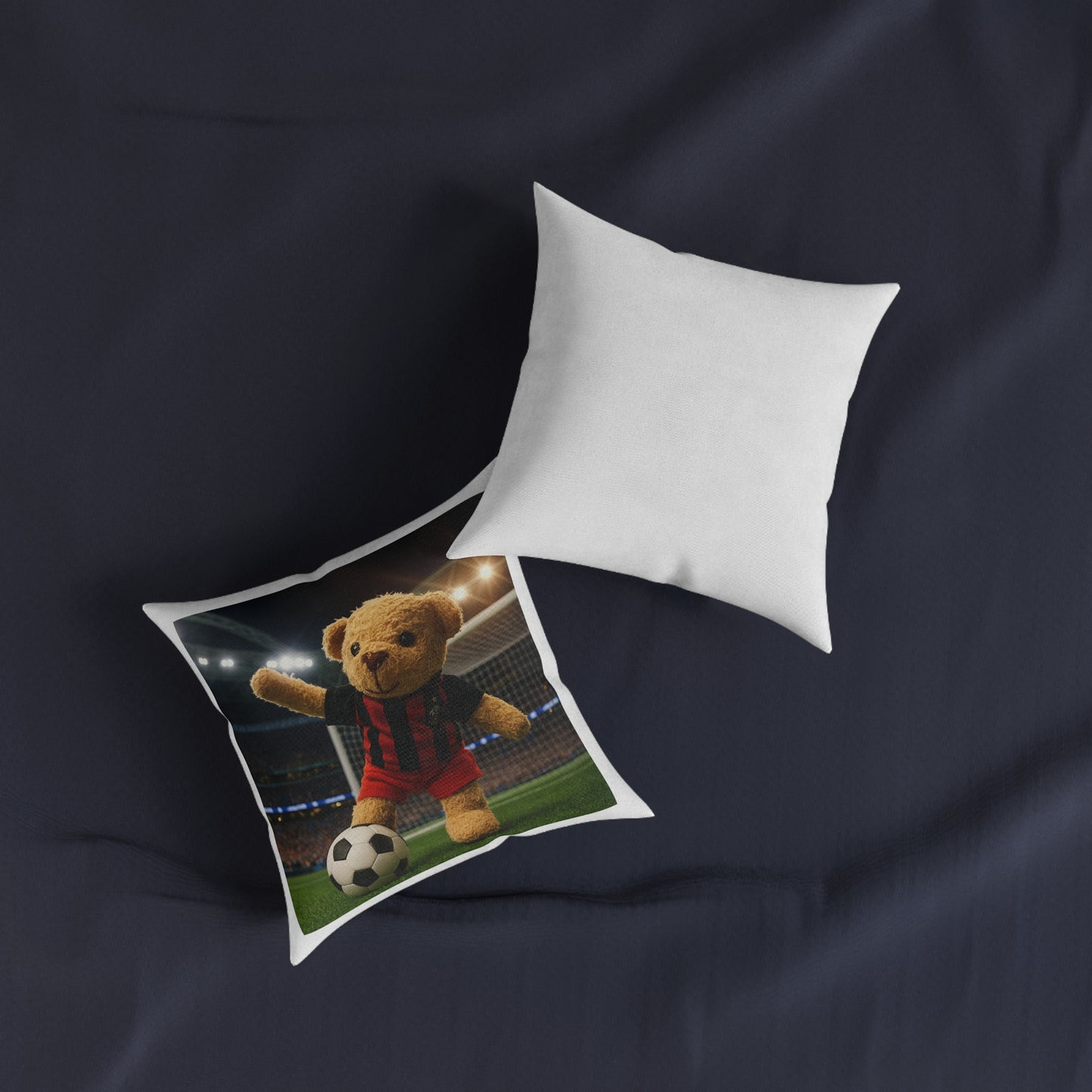 Teddy on Tour Doudou Vieux goes to Wembley Square Pillow