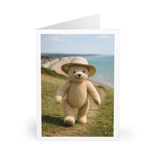 Teddy On Tour – Bexhill Galley Hill 2 Greeting Cards (5 Pack)