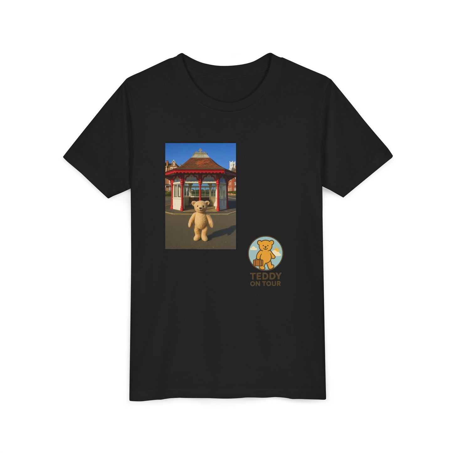 Teddy On Tour – Bexhill Shelter Youth Short Sleeve Tee