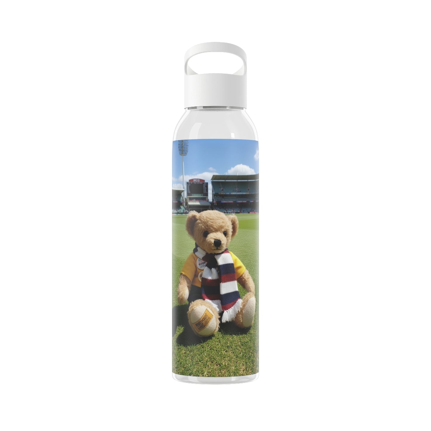 Teddy on Tour Ralphie in Melbourne Sky Water Bottle