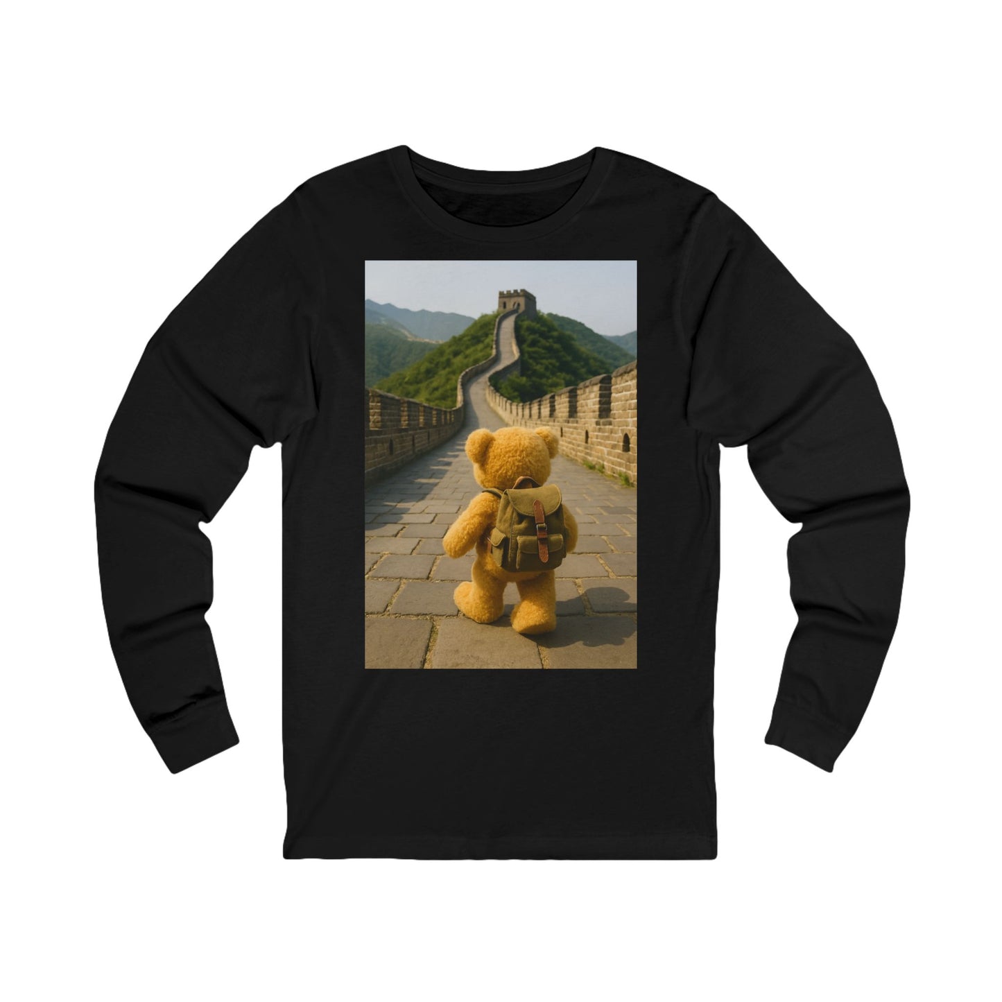 Teddy on Tour Landmark Unisex Jersey Long Sleeve Tee