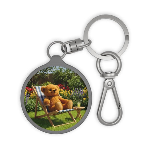 Teddy On Tour Stationery Keyring Tag