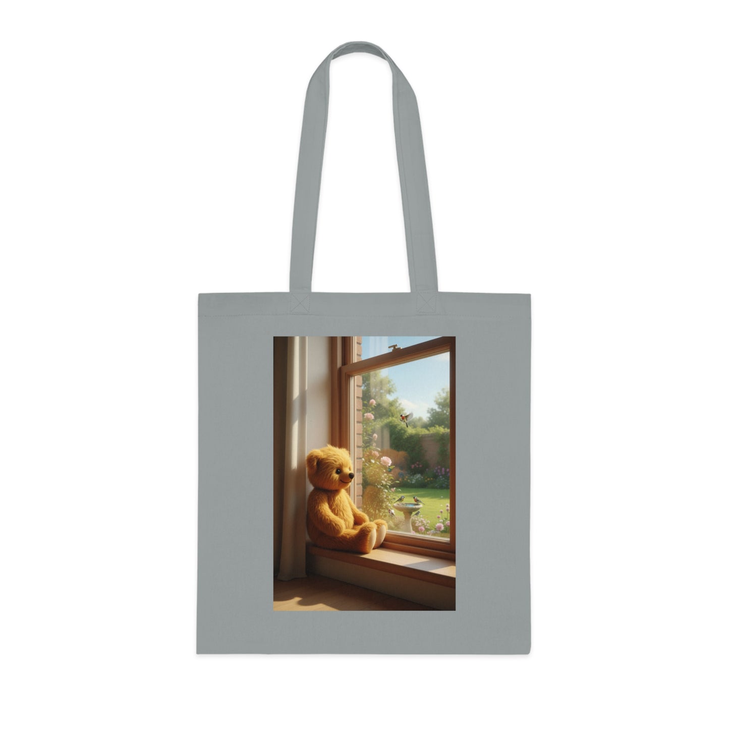 Teddy On Tour Cotton Tote Bag