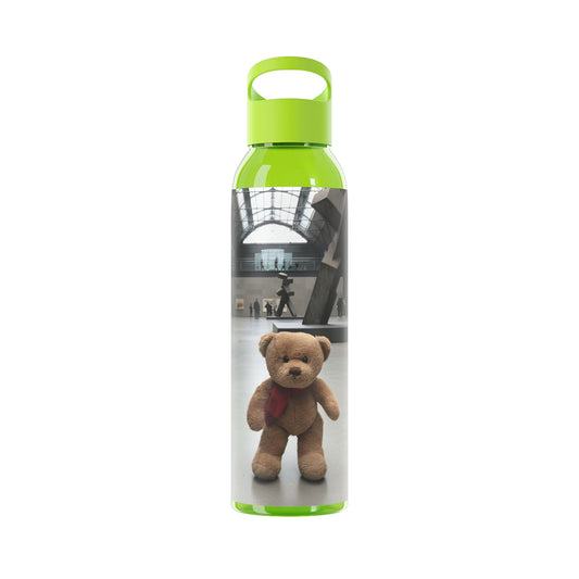 Teddy on Tour Offis at the Tate Modern Sky Water Bottle