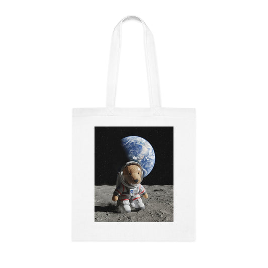 Teddy On Tour – Rusty in Space Cotton Tote Bag