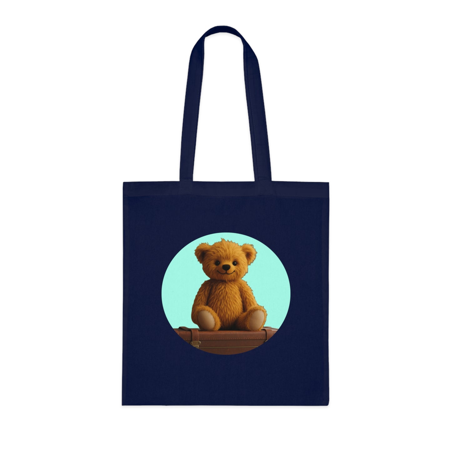 Teddy On Tour Cotton Tote Bag