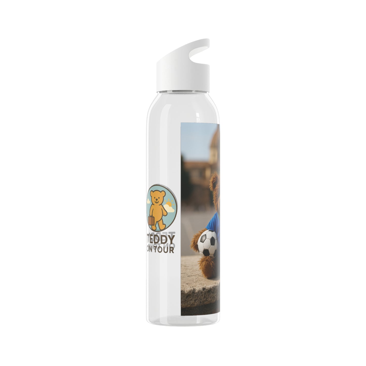 Teddy on Tour Gianni in Italy Sky Water Bottle