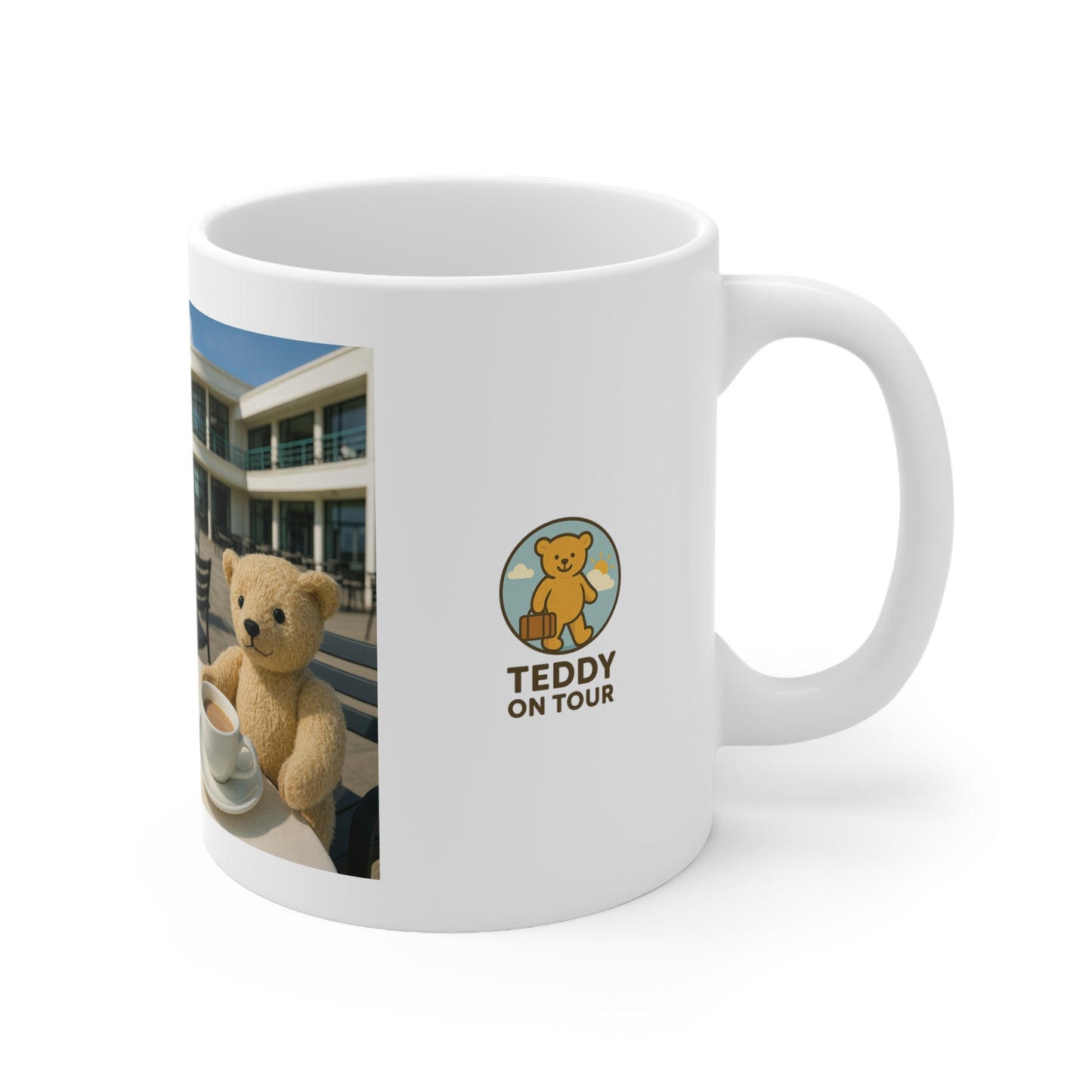 Teddy On Tour – Bexhill Pavilion Ceramic Coffee Cup