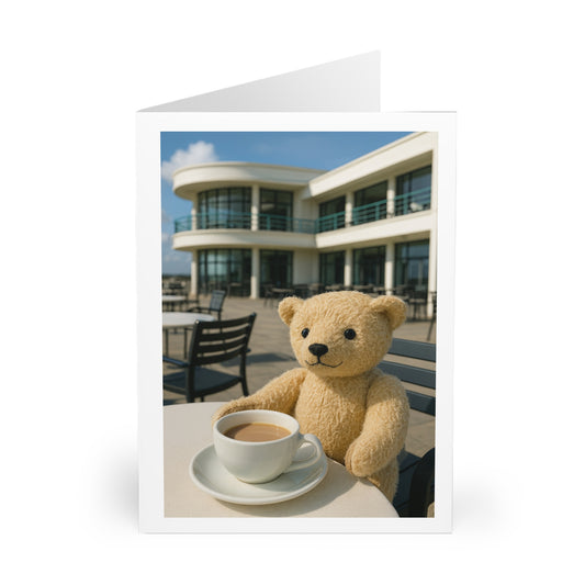 Teddy On Tour – Bexhill Pavilion 2 Greeting Cards (5 Pack)