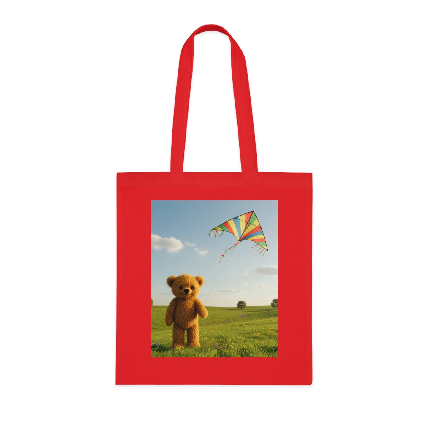 Teddy On Tour Cotton Tote Bag