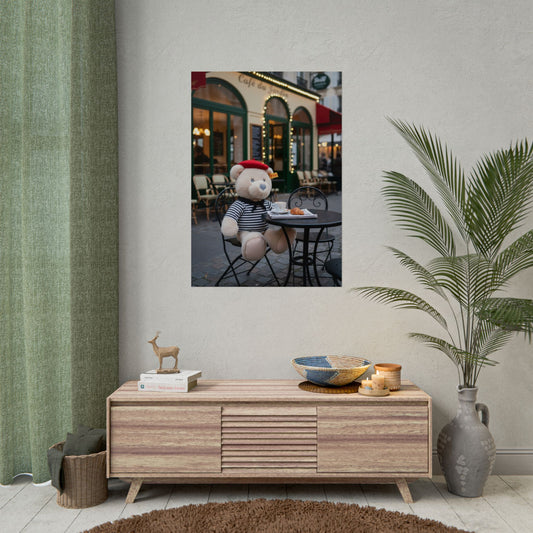Teddy on Tour Gilbert in Paris Rolled Posters