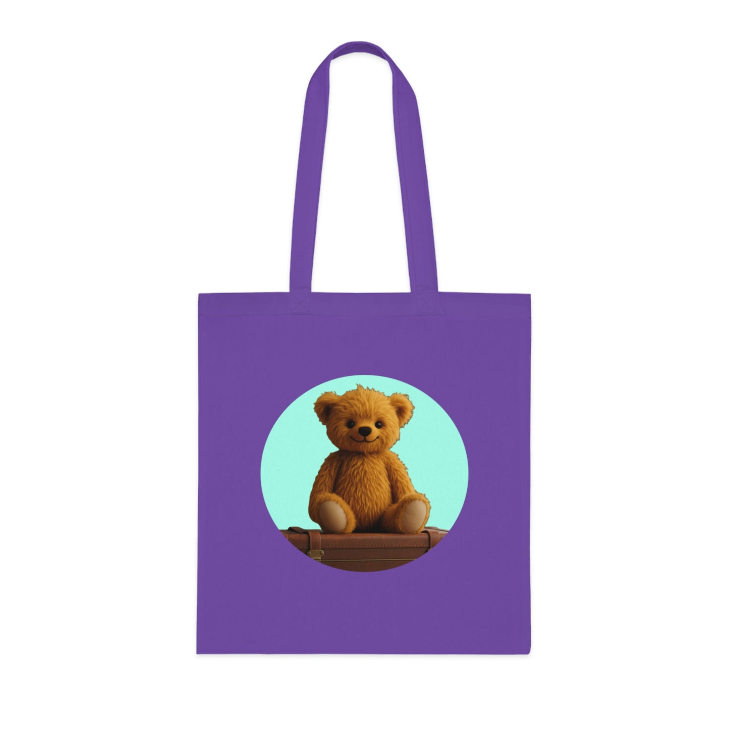Teddy On Tour Cotton Tote Bag