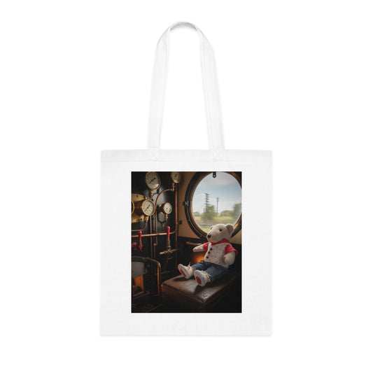 Teddy On Tour – Andrew in Scotland Cotton Tote Bag