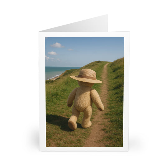 Teddy On Tour – Bexhill Galley Hill Greeting Cards (5 Pack)